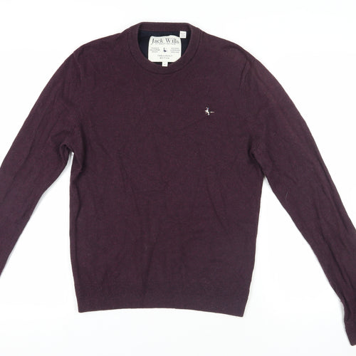 Jack Wills Purple Pullover M Knit Jumper