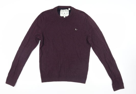 Jack Wills Purple Pullover M Knit Jumper