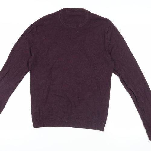 Jack Wills Purple Pullover M Knit Jumper