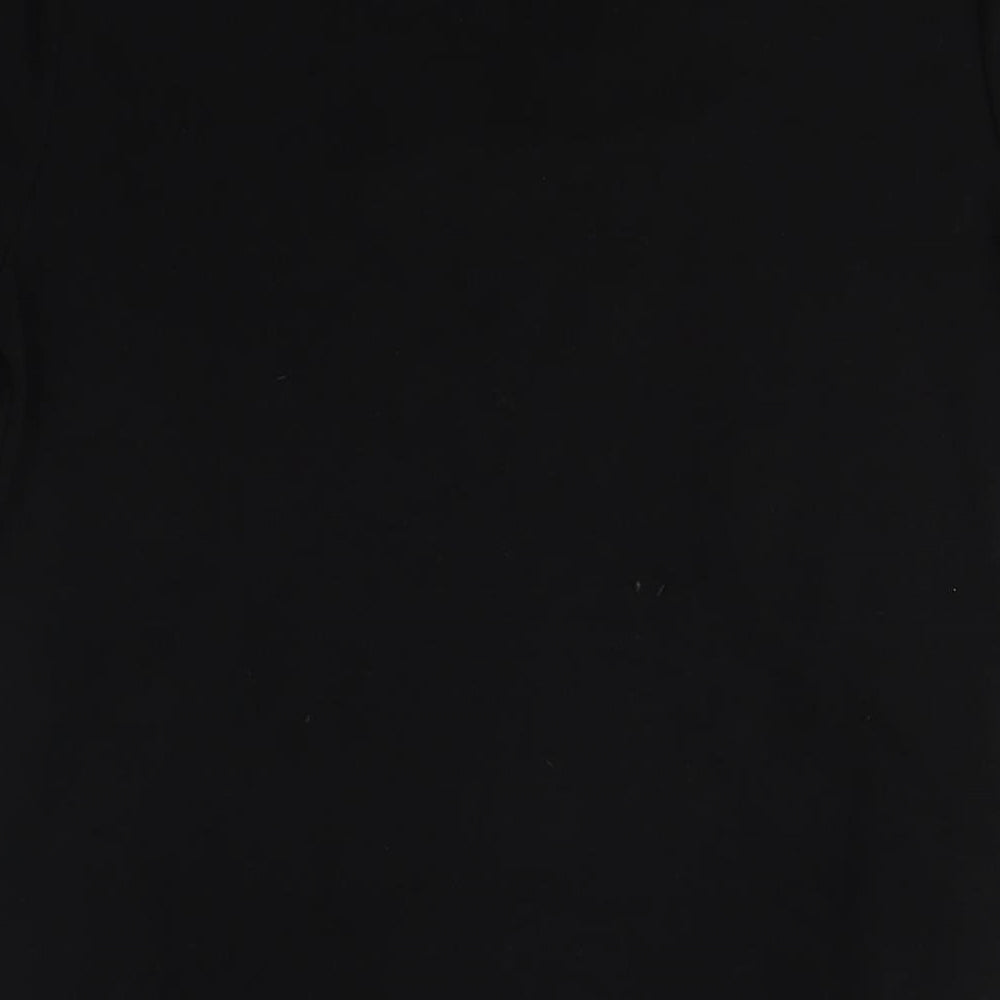 Viz a Viz Womens Black Cotton Pencil Dress Size S V-Neck