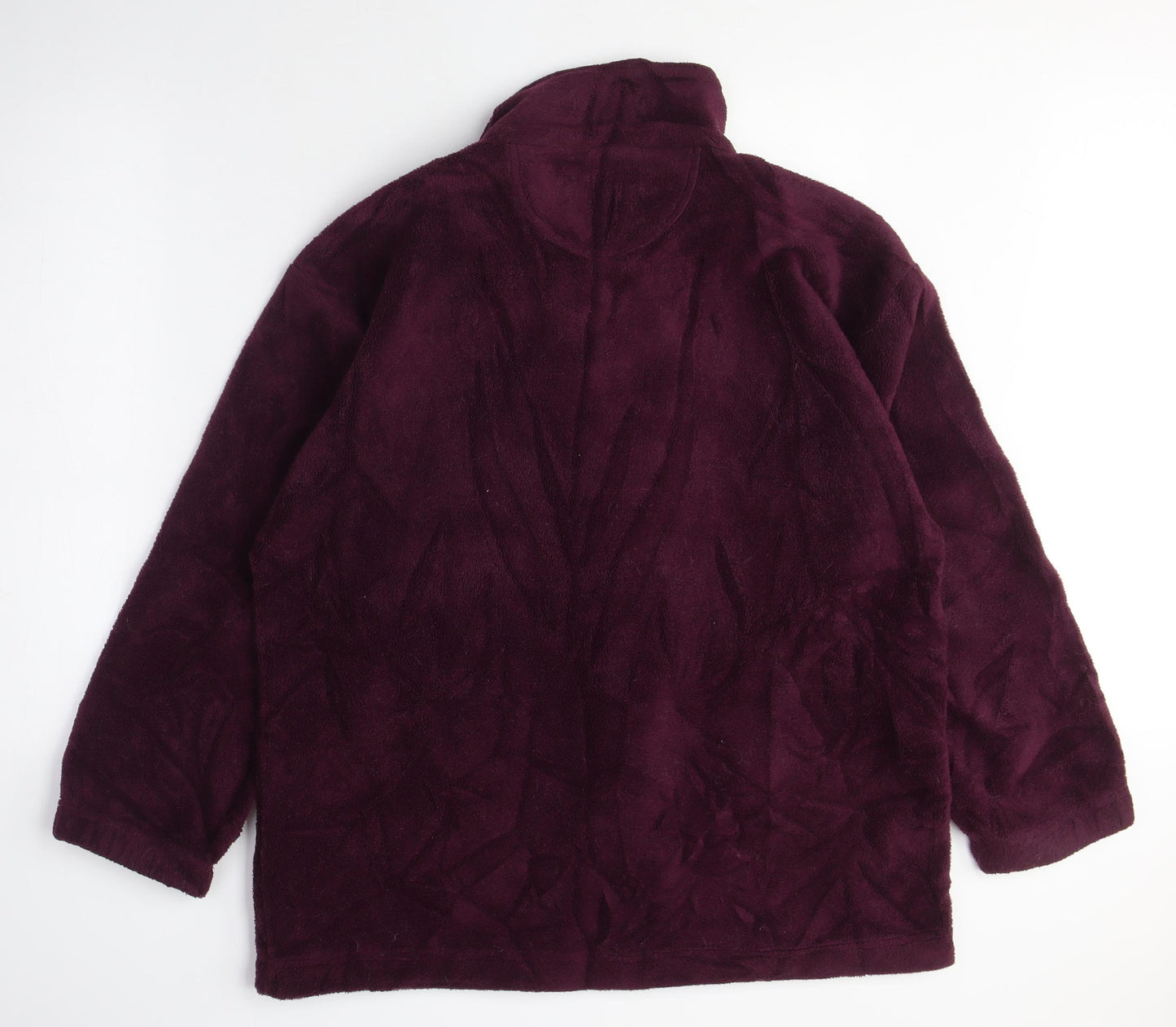 Arctic Storm Womens Purple Polyester Full Zip Sweatshirt Size L Zip