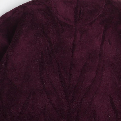 Arctic Storm Womens Purple Polyester Full Zip Sweatshirt Size L Zip