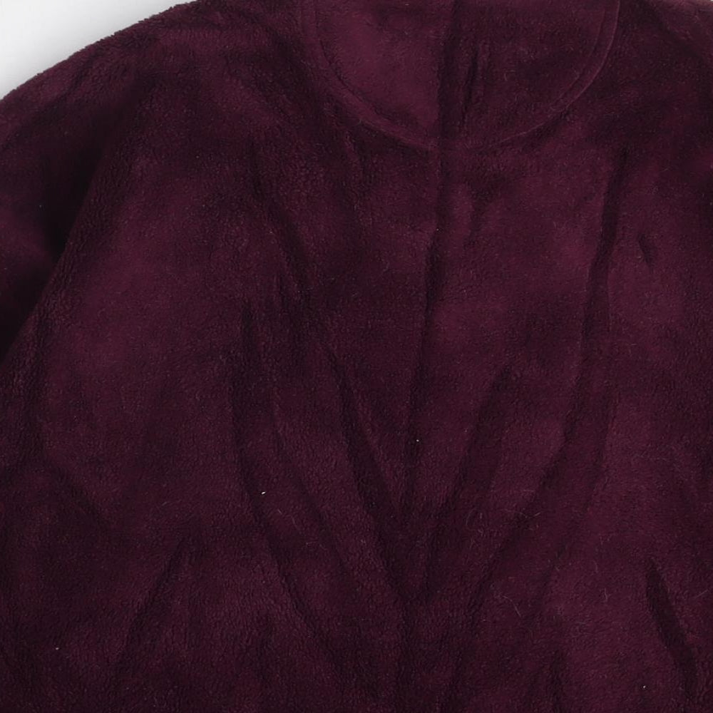 Arctic Storm Womens Purple Polyester Full Zip Sweatshirt Size L Zip
