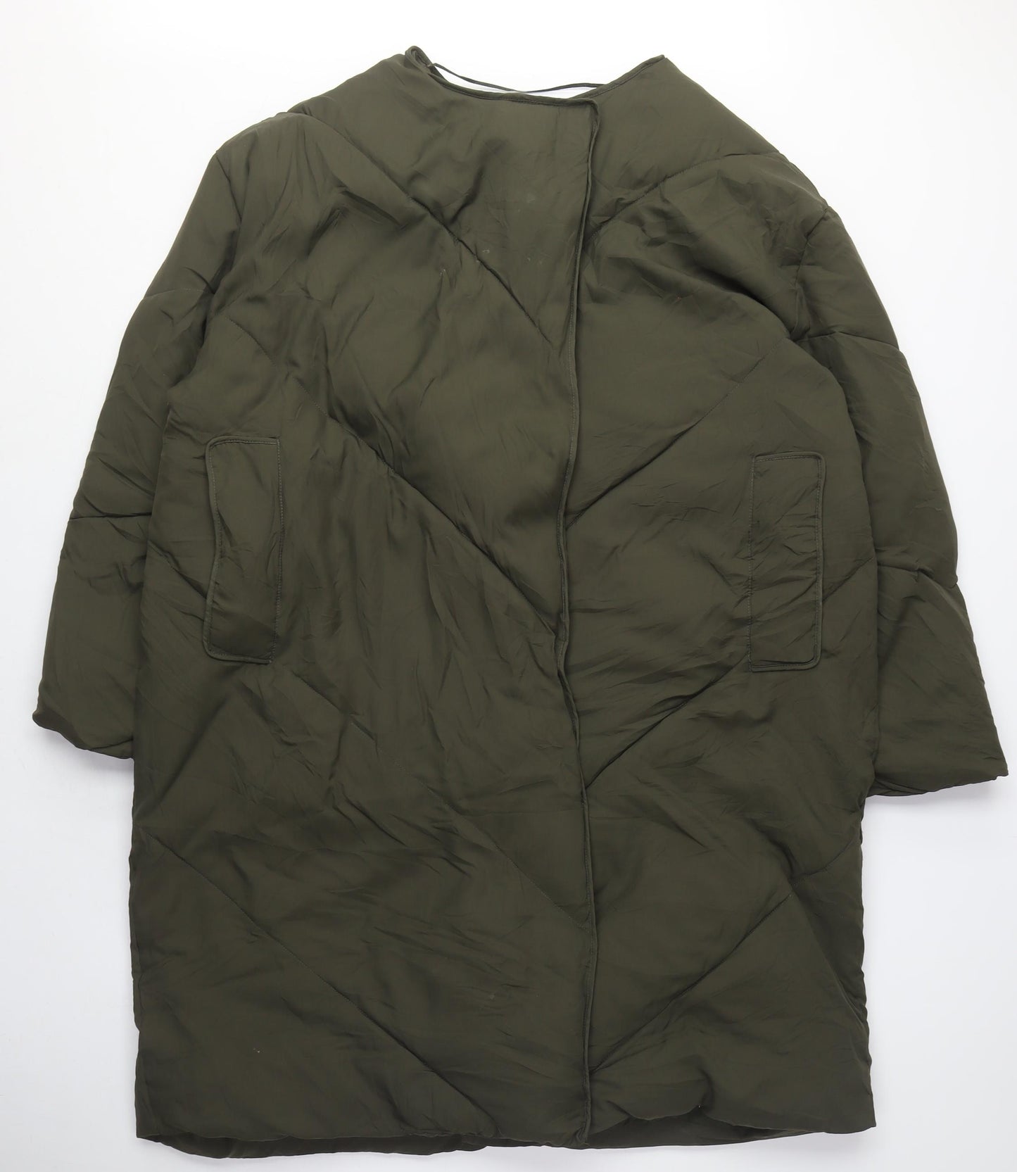Urban Outfitters Womens Green Puffer Jacket Coat Size M Zip