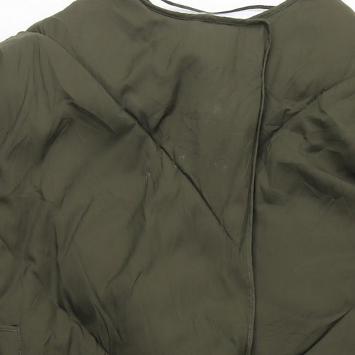 Urban Outfitters Womens Green Puffer Jacket Coat Size M Zip