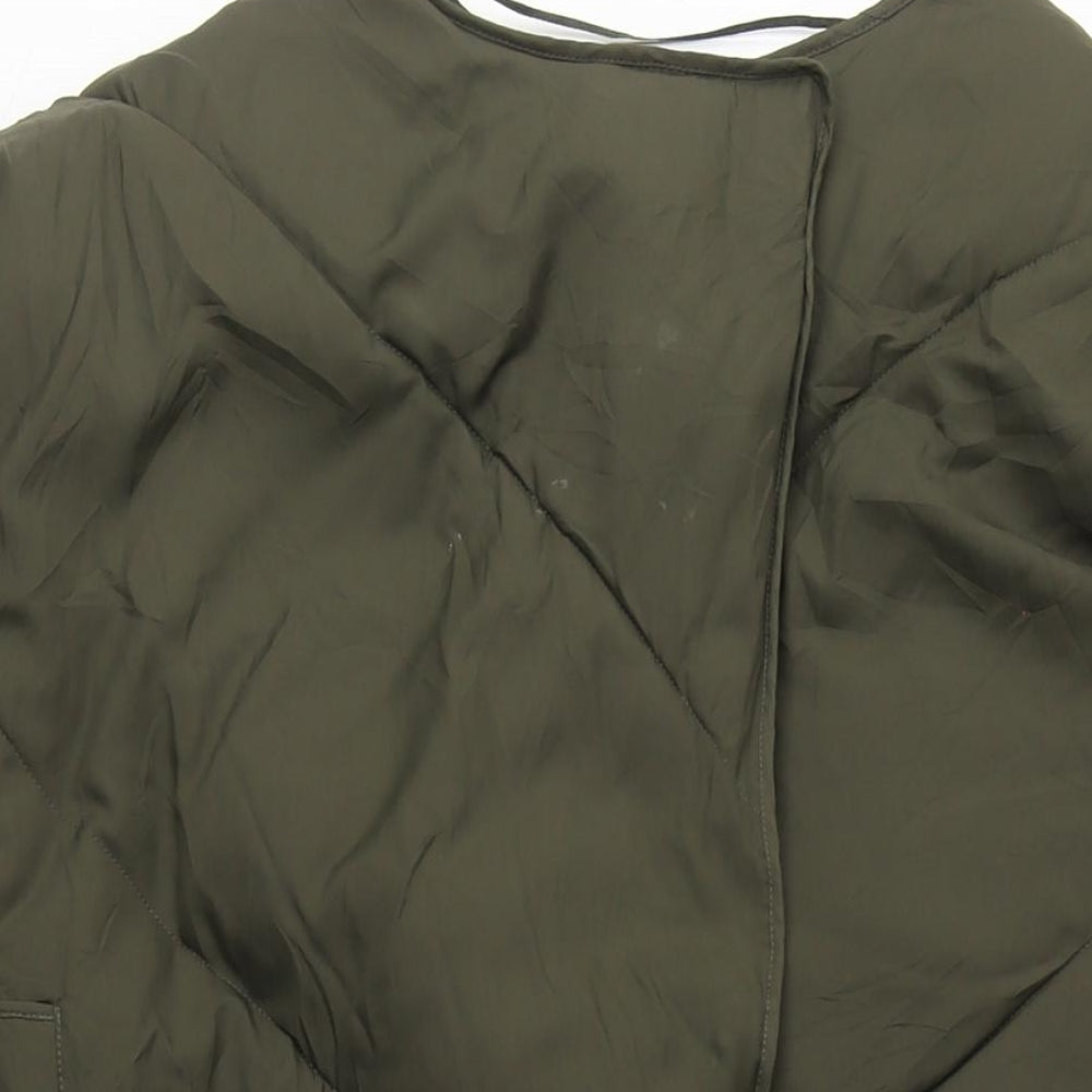 Urban Outfitters Womens Green Puffer Jacket Coat Size M Zip