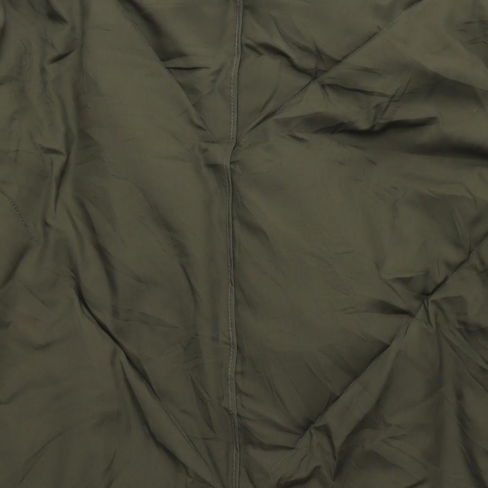 Urban Outfitters Womens Green Puffer Jacket Coat Size M Zip