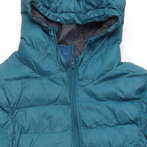 Mountain Warehouse Womens Blue Puffer Jacket Coat Size 12 Zip