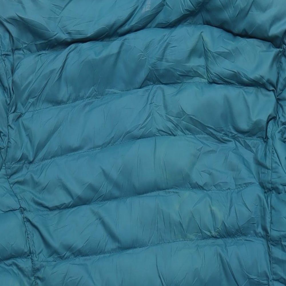 Mountain Warehouse Womens Blue Puffer Jacket Coat Size 12 Zip