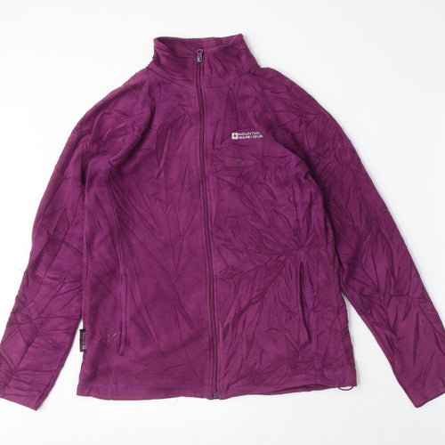 Mountain Warehouse Womens Pink Polyester Full Zip Sweatshirt Size 8 Zip