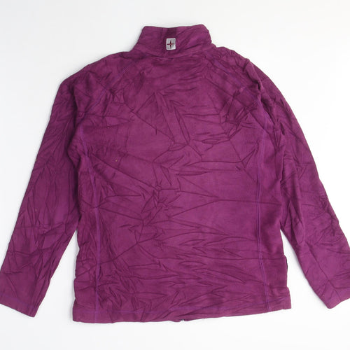 Mountain Warehouse Womens Pink Polyester Full Zip Sweatshirt Size 8 Zip