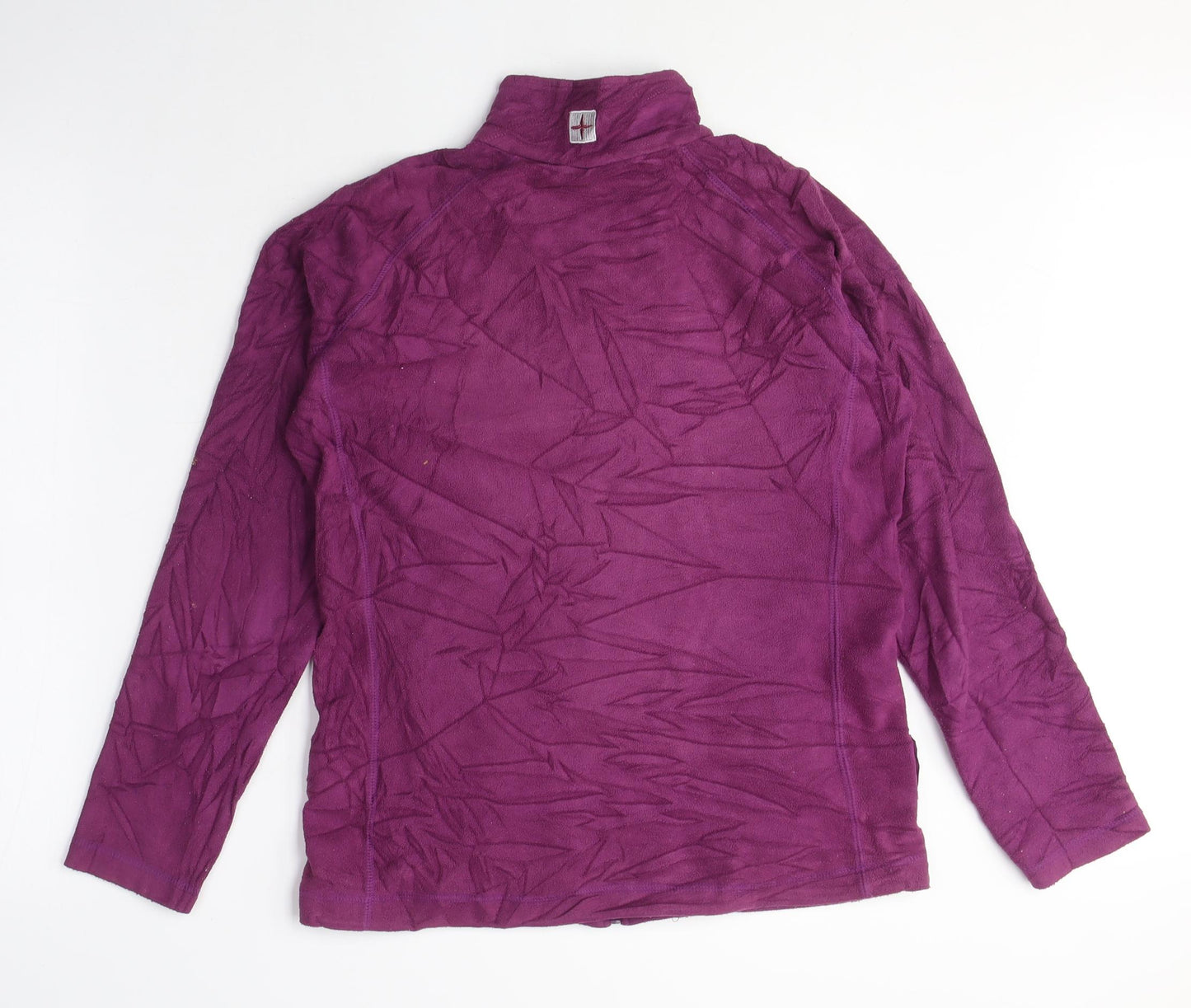 Mountain Warehouse Womens Pink Polyester Full Zip Sweatshirt Size 8 Zip