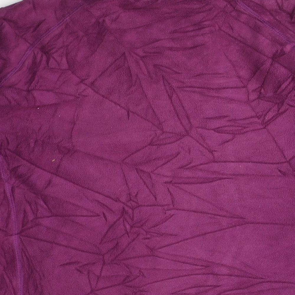 Mountain Warehouse Womens Pink Polyester Full Zip Sweatshirt Size 8 Zip
