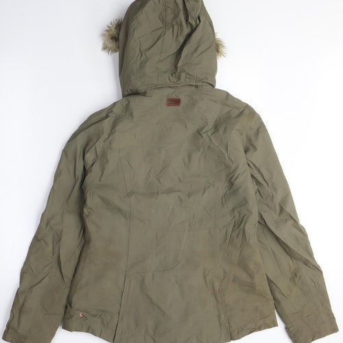 Toggi Womens Green Anorak Coat Size 10 Zip