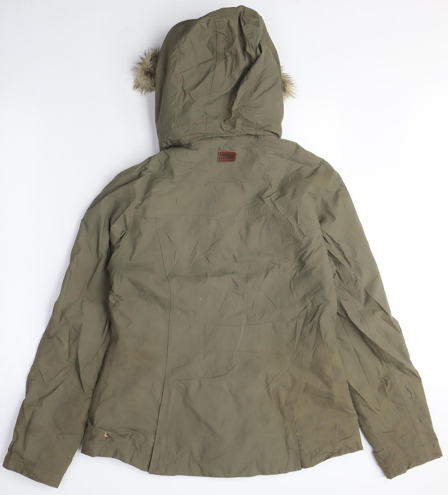 Toggi Womens Green Anorak Coat Size 10 Zip