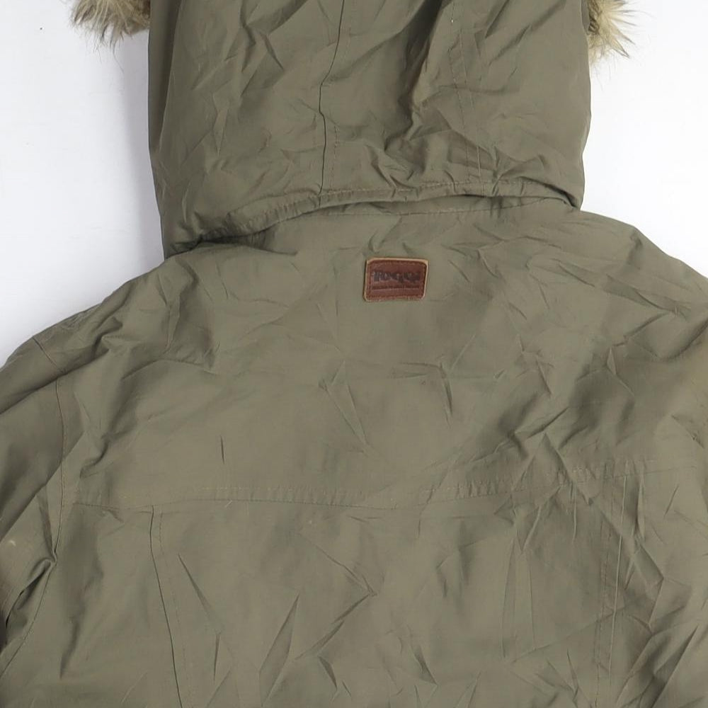 Toggi Womens Green Anorak Coat Size 10 Zip