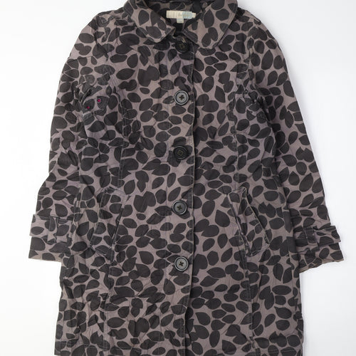 Boden Womens Green Geometric Jacket Size 10 Button
