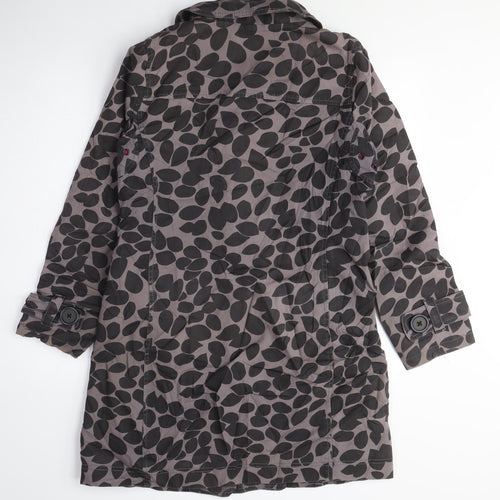 Boden Womens Green Geometric Jacket Size 10 Button