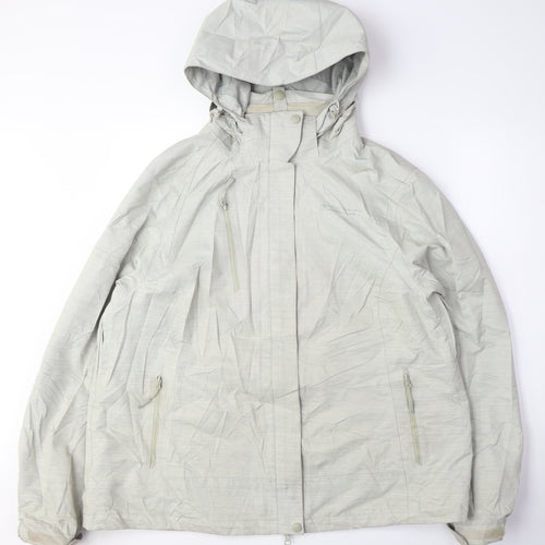 Mountain Warehouse Womens Green Anorak Coat Size 20 Zip