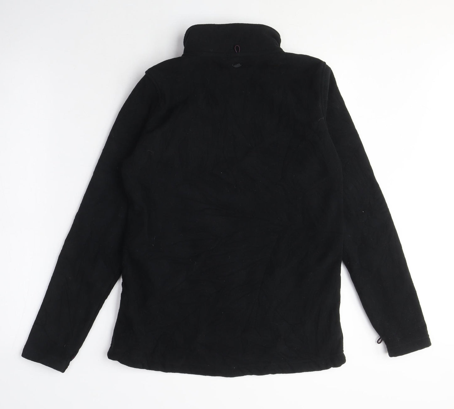 Peter Storm Womens Black Polyester Full Zip Sweatshirt Size 10 Zip