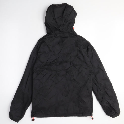 Superdry Womens Black Windbreaker Coat Size M Zip
