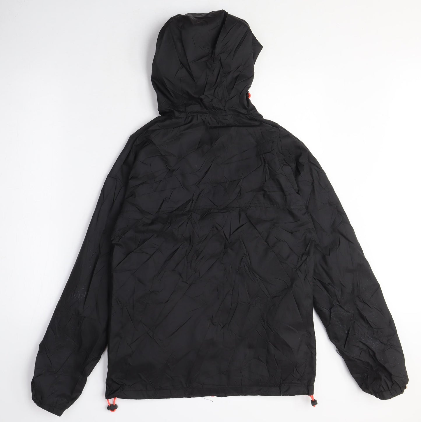 Superdry Womens Black Windbreaker Coat Size M Zip