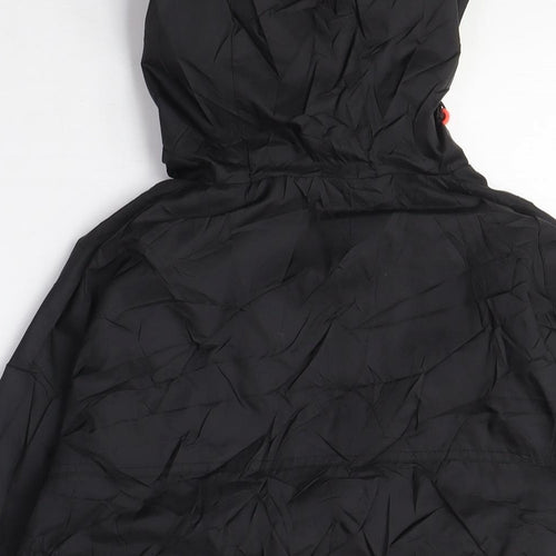 Superdry Womens Black Windbreaker Coat Size M Zip