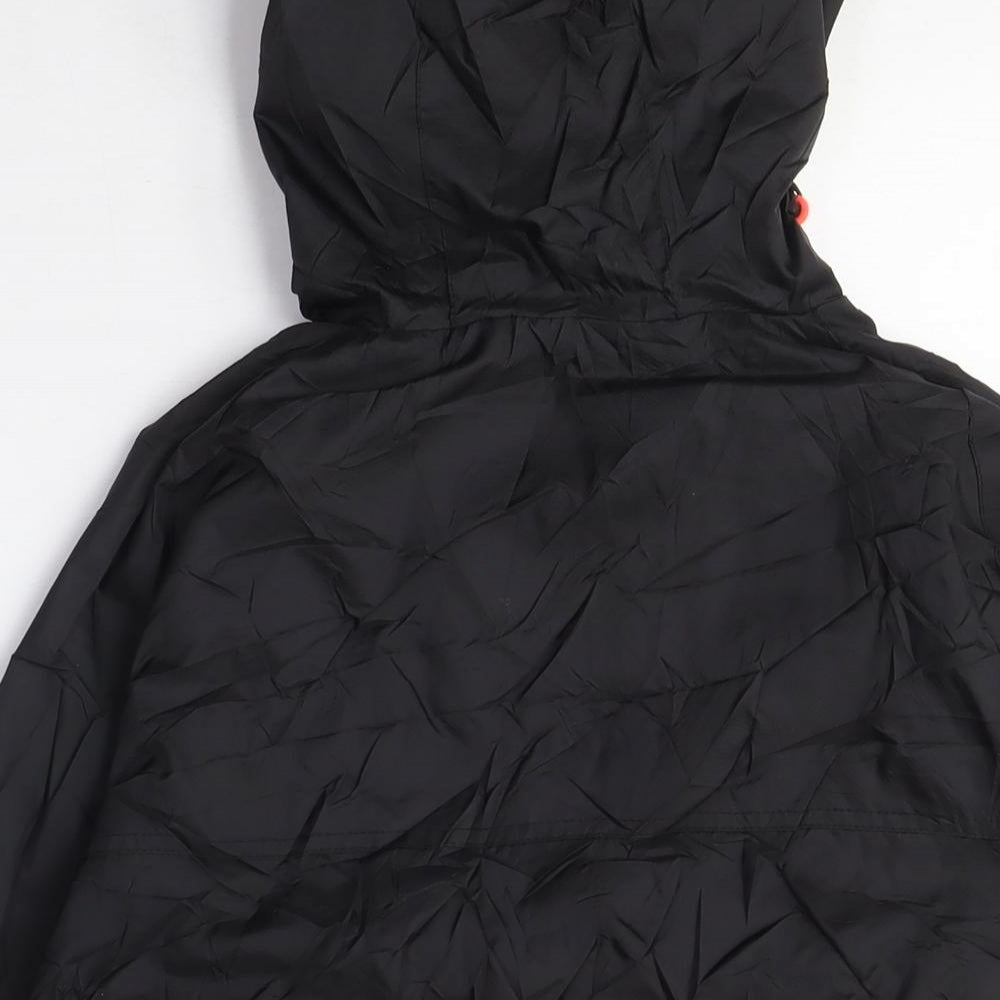 Superdry Womens Black Windbreaker Coat Size M Zip