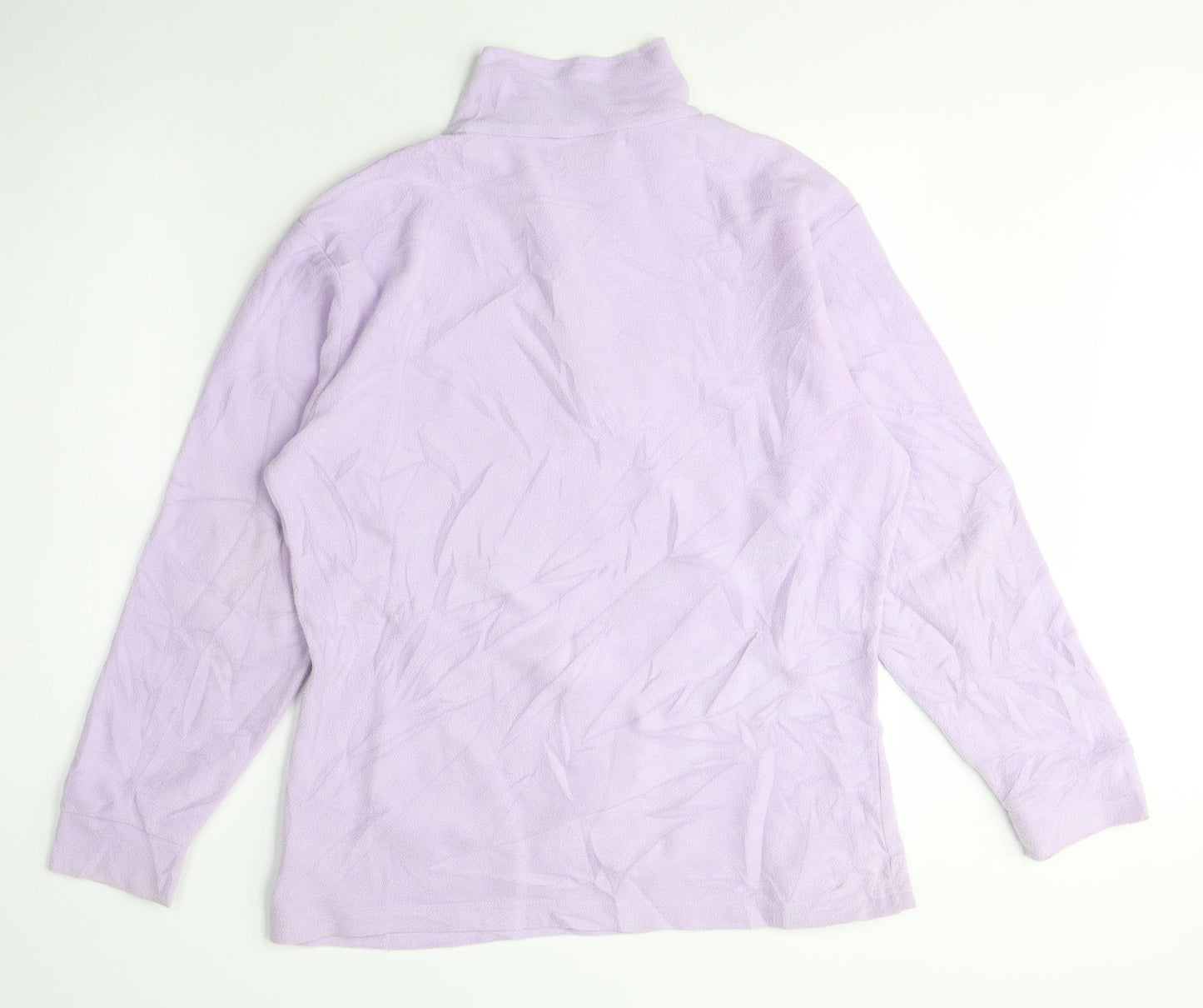 Trespass Womens Purple Polyester Pullover Sweatshirt Size L Zip