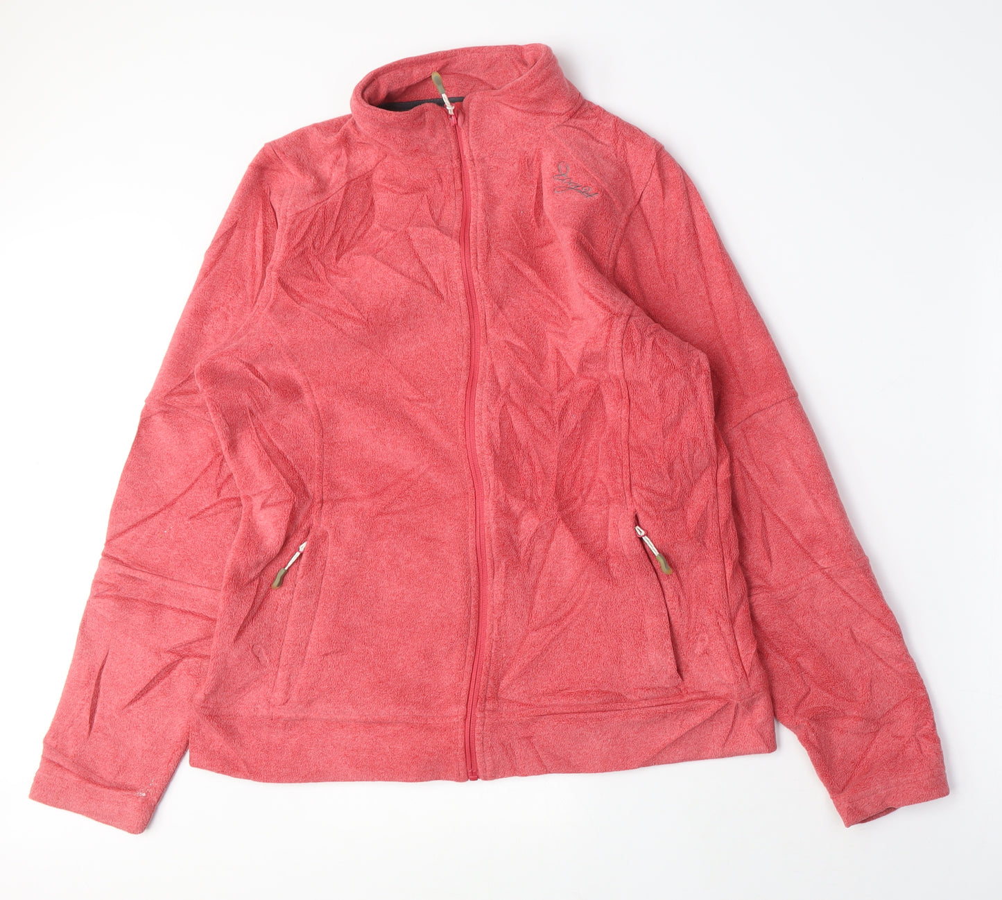 TOG24 Womens Pink Polyester Full Zip Sweatshirt Size 12 Zip