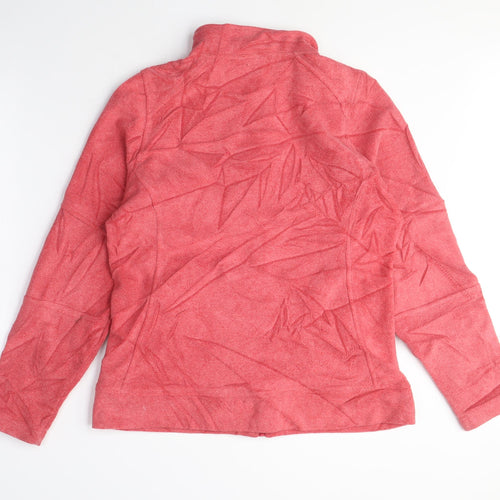 TOG24 Womens Pink Polyester Full Zip Sweatshirt Size 12 Zip