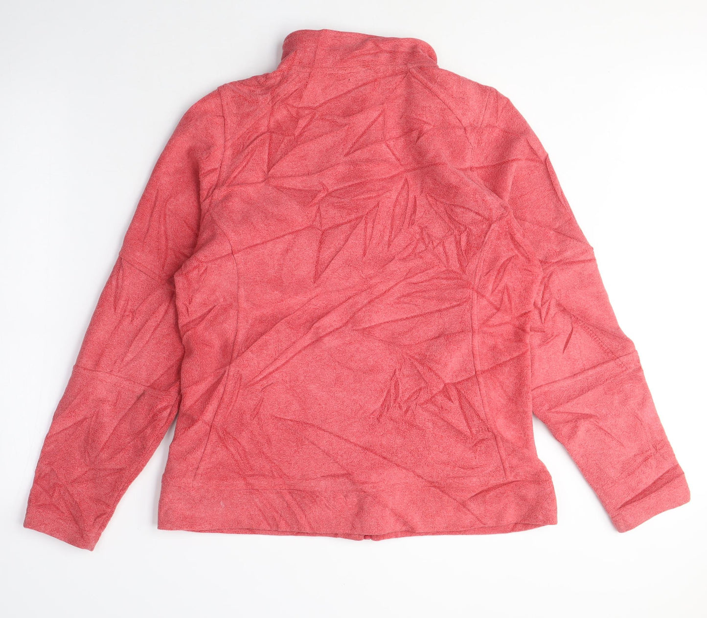 TOG24 Womens Pink Polyester Full Zip Sweatshirt Size 12 Zip