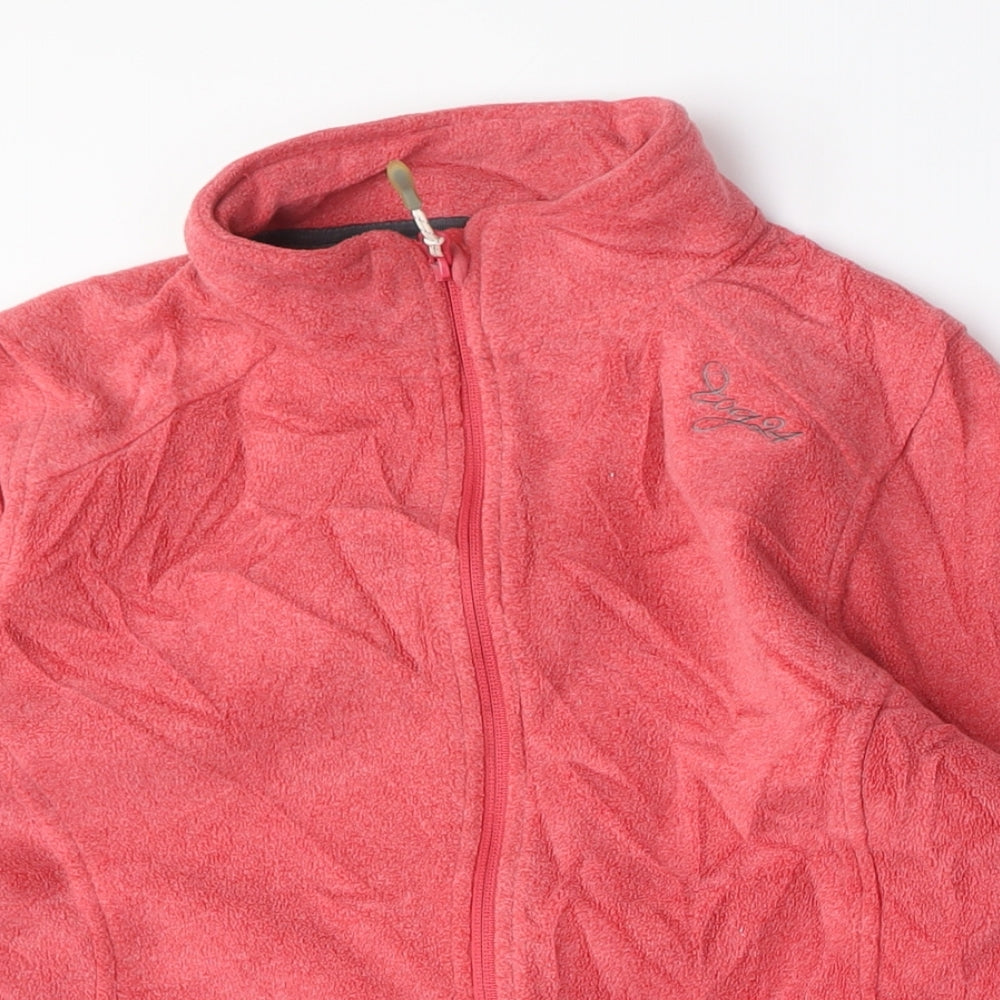 TOG24 Womens Pink Polyester Full Zip Sweatshirt Size 12 Zip