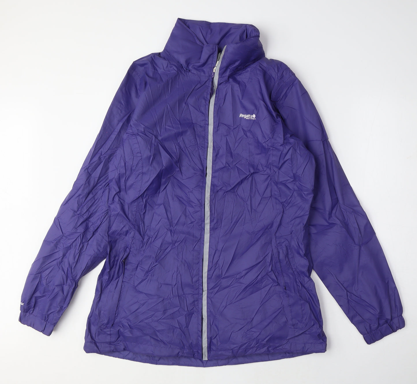 Regatta Womens Purple Anorak Coat Size 14 Zip