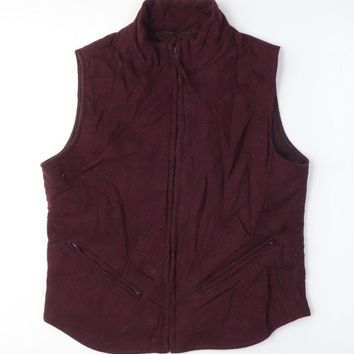 Gap Womens Purple Gilet Jacket Size S Zip