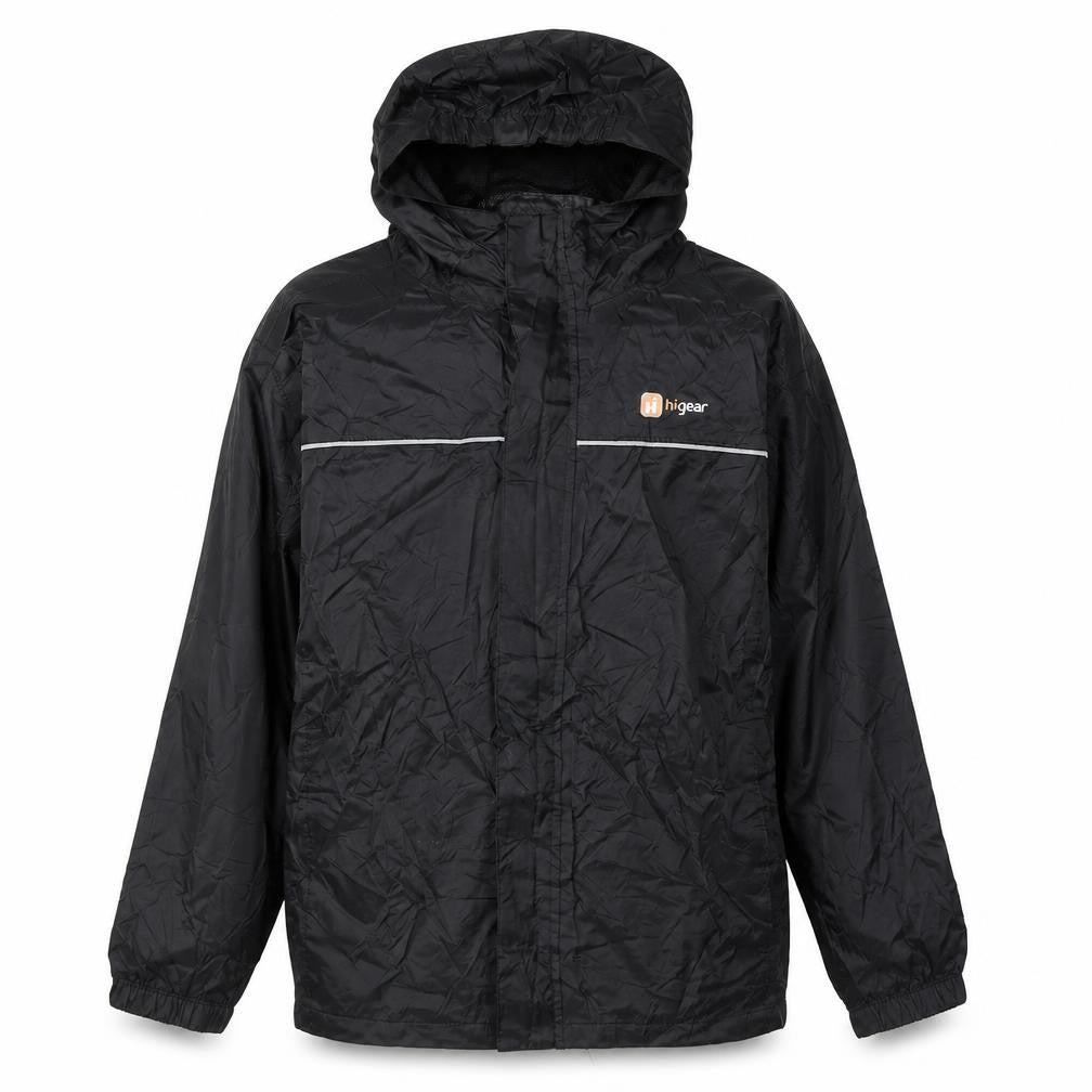 Hi Gear Boys Black Windbreaker Coat Size 11-12 Years Zip