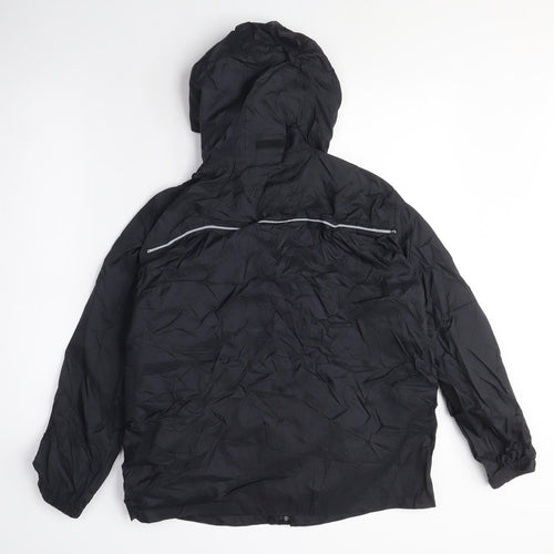 Hi Gear Boys Black Windbreaker Coat Size 11-12 Years Zip