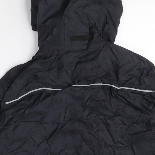Hi Gear Boys Black Windbreaker Coat Size 11-12 Years Zip