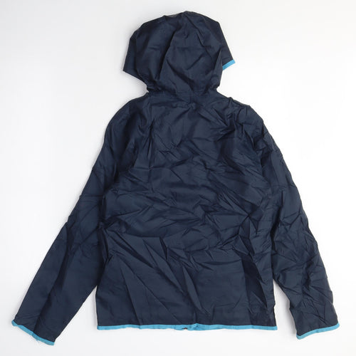 Quechua Boys Black Anorak Coat Size 12 Years Zip