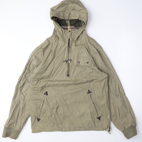 howies Mens Green Anorak Coat Size S Zip - Reversible