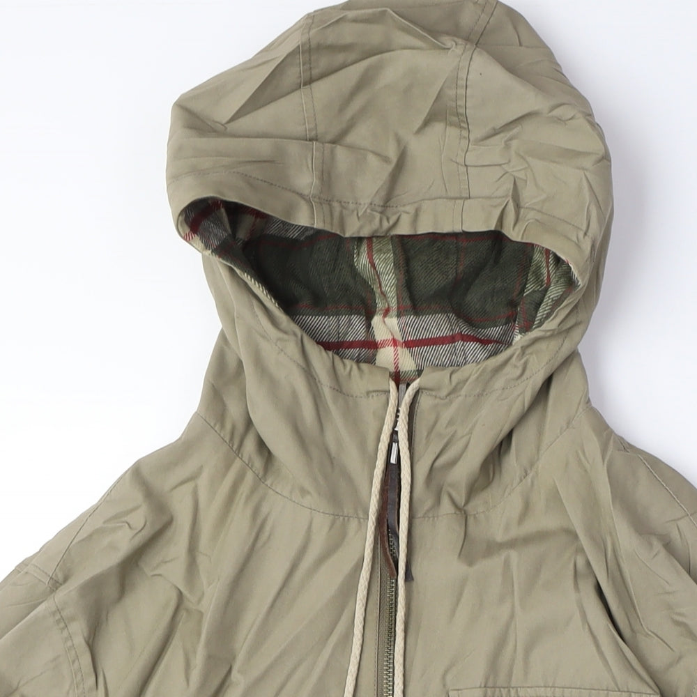 howies Mens Green Anorak Coat Size S Zip - Reversible