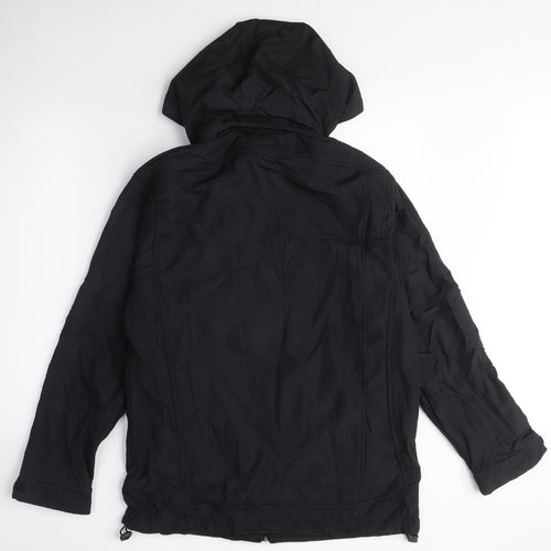 Wigan Warriors Mens Black Anorak Coat Size S Zip - Wigan Rugby