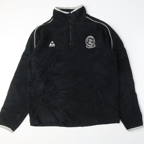 le coq sportif Mens Black Polyester Pullover Sweatshirt Size L - Queens Park Rangers FC
