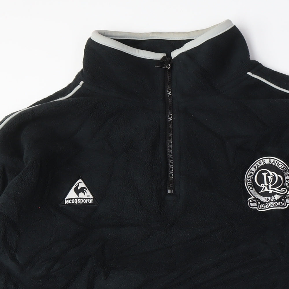 le coq sportif Mens Black Polyester Pullover Sweatshirt Size L - Queens Park Rangers FC