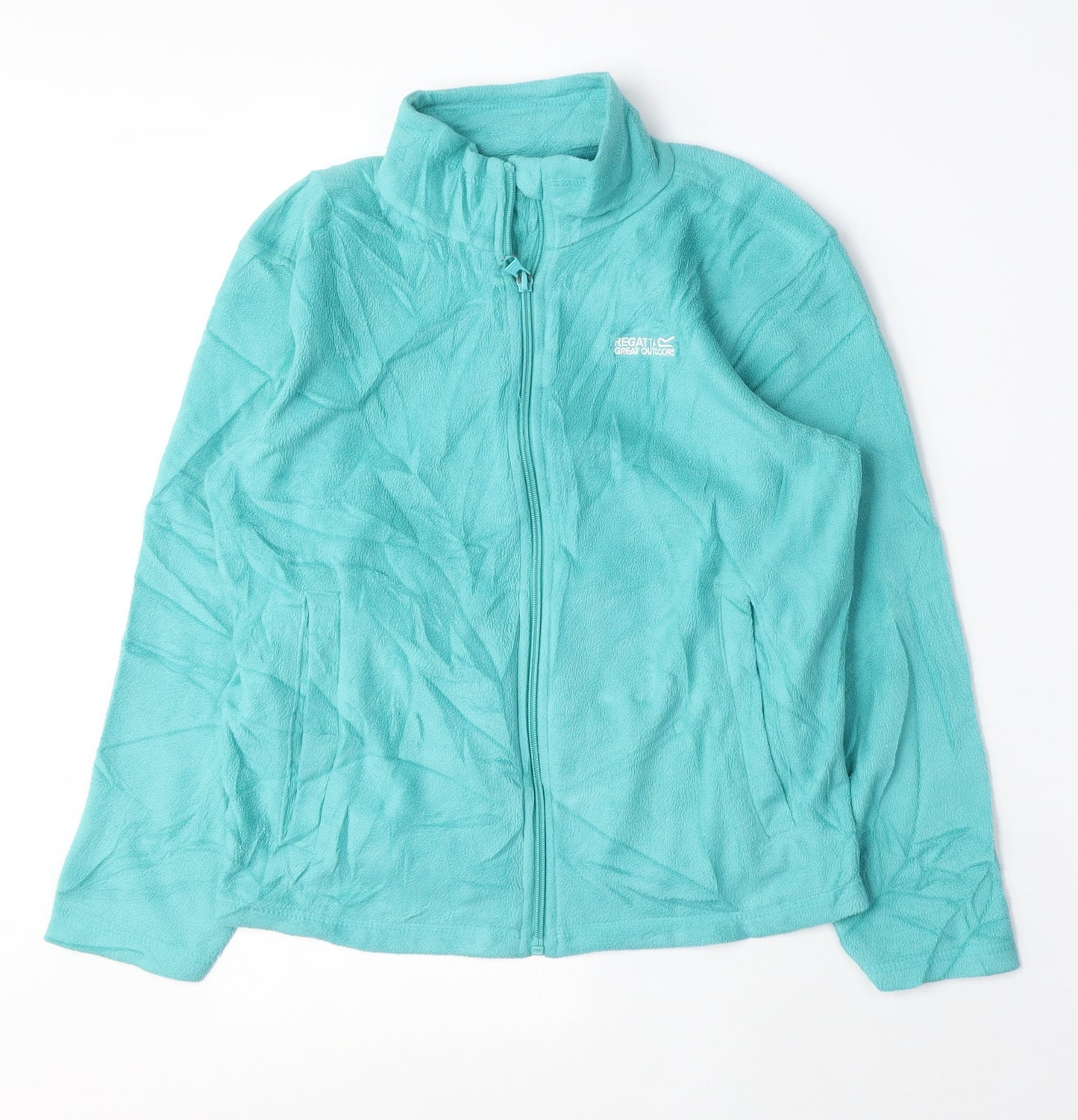 Regatta Girls Blue Polyester Full Zip Sweatshirt Size 9-10 Years Zip