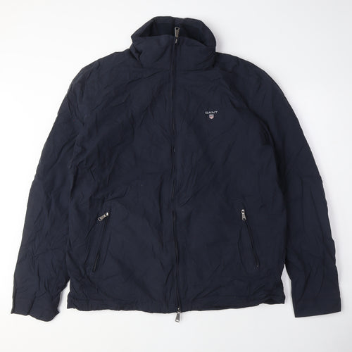 GANT Mens Blue Anorak Coat Size L Zip