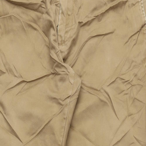 Twisted Soul Mens Beige Cotton Straight Jeans Size 36 in L29 in Regular Zip