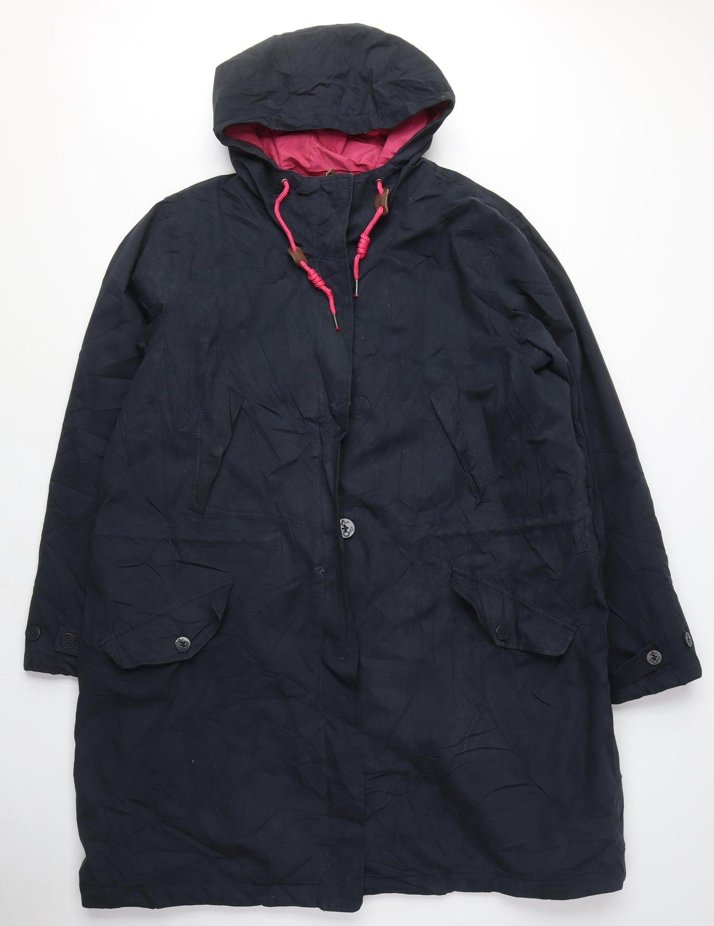 Seasalt Womens Blue Anorak Coat Size 18 Zip