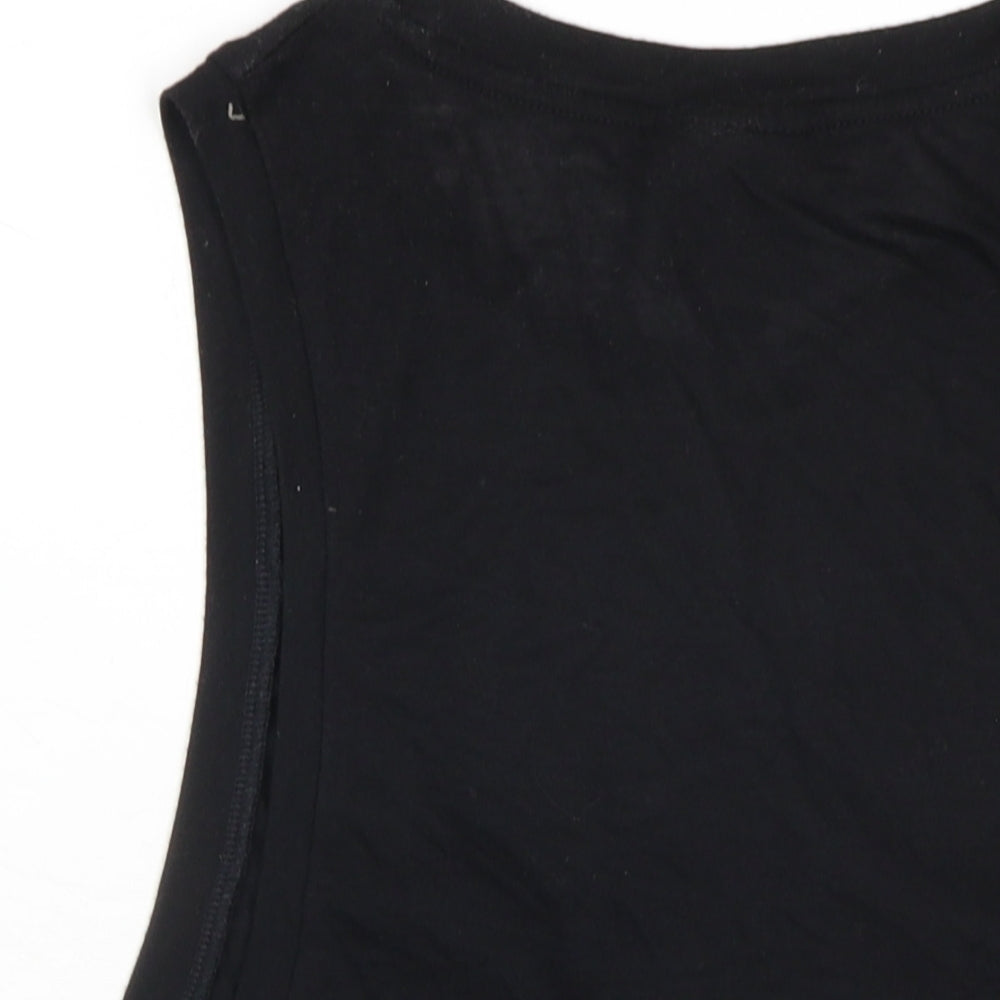 IVY PARK Womens Black Viscose Basic Tank Size XS Round Neck