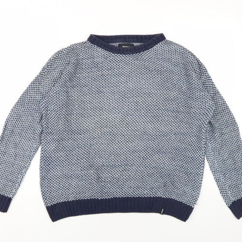 Finisterre Womens Blue Cotton Pullover Sweatshirt Size 10 Pullover